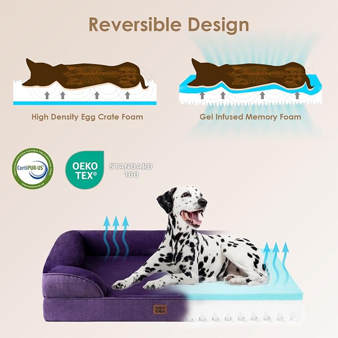 EHEYCIGA Orthopedic Dog Bed for Small Dogs, Waterproof Memory Foam Small Dog - Image 4