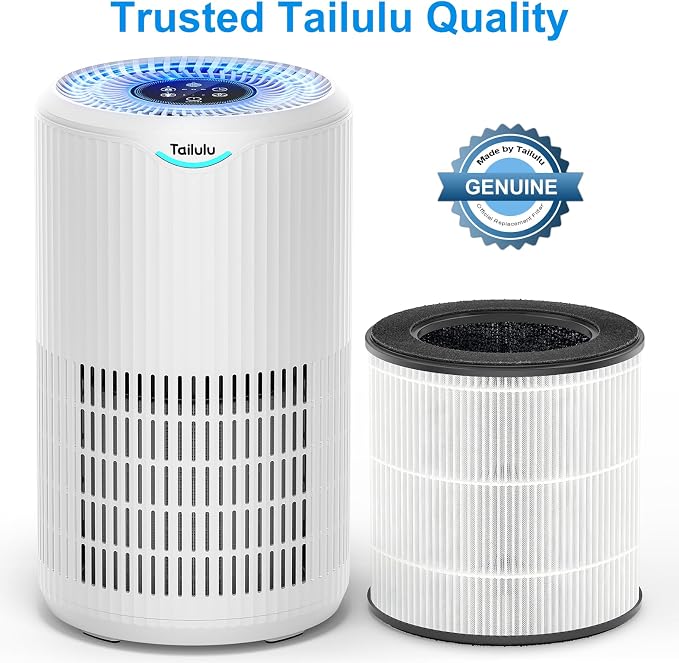 Tailulu 2 Packs D09 Air Purifier Replacement Filter, 3-in-1 True H13 True HEPA - Image 2