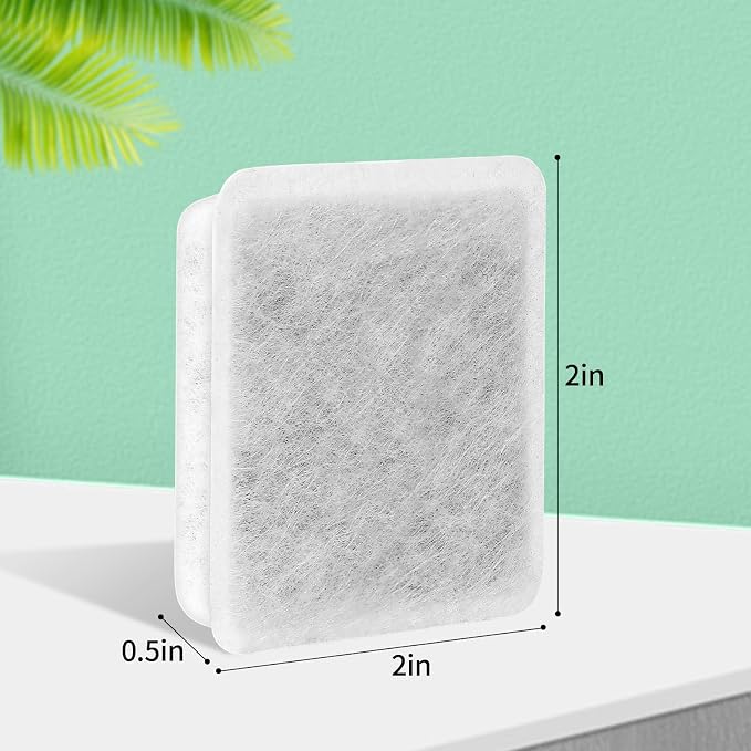 Pet Fountain Charcoal Water Filter Replacement, Dog Cat Water Bowl Filter Pet - Image 2