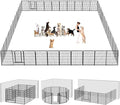 Dog Playpen Dog Fence Outdoor for Yard, 32inch 48 Panels Dog Pens Outside by Jhsomdr