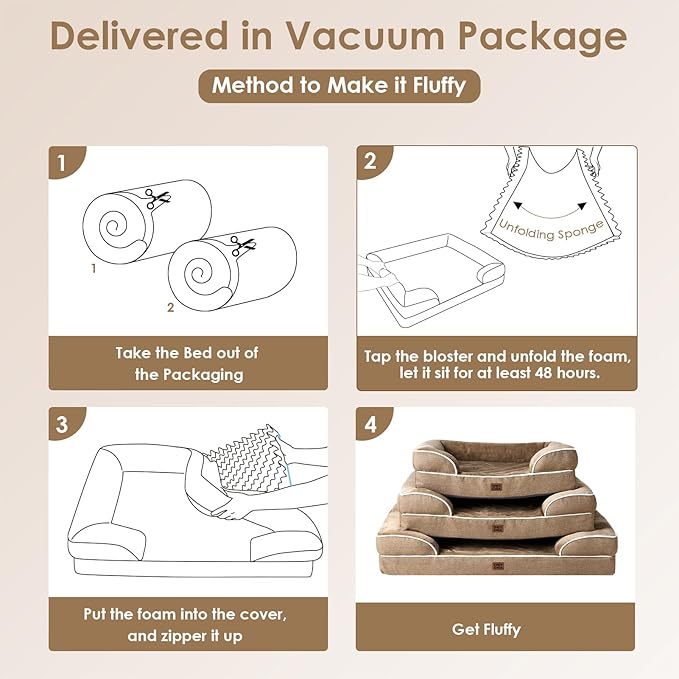 EHEYCIGA Orthopedic Dog Bed for Small Dogs, Waterproof Memory Foam Small Dog - Image 7