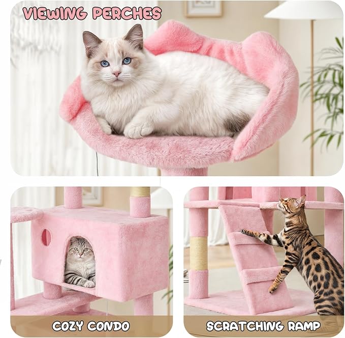MoNiBloom 60 Inch Cat Tree Tower - Image 7