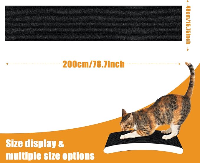 Cat Scratching mat Self-Adhesive, Trimmable Furniture Protector - Image 2
