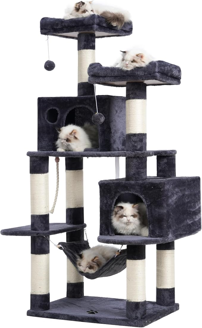 Hey-brother Large Multi-Level Cat Tree Condo Furniture by Hey-brother