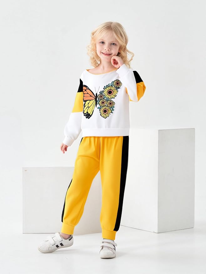 Toddler Baby Girls Clothes Long-sleeve Tie Dye Hoodie Sweatshirt Pants Hooded - Image 3