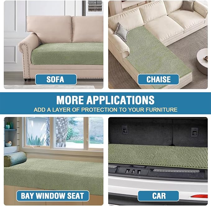 H.VERSAILTEX Plush Chenille Dog Bed Cover Thick Soft Sofa Covers Loveseat Cover - Image 6