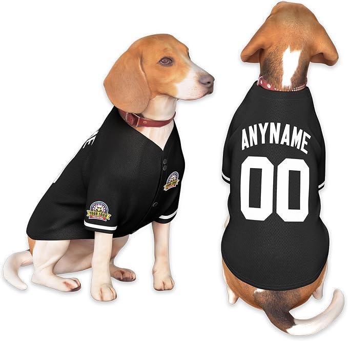 Custom Dog Baseball Jersey by KXK