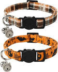 Lionet Paws 2pcs Pack Cotton Cat Collar, Breakaway Buckle by lionetpaws