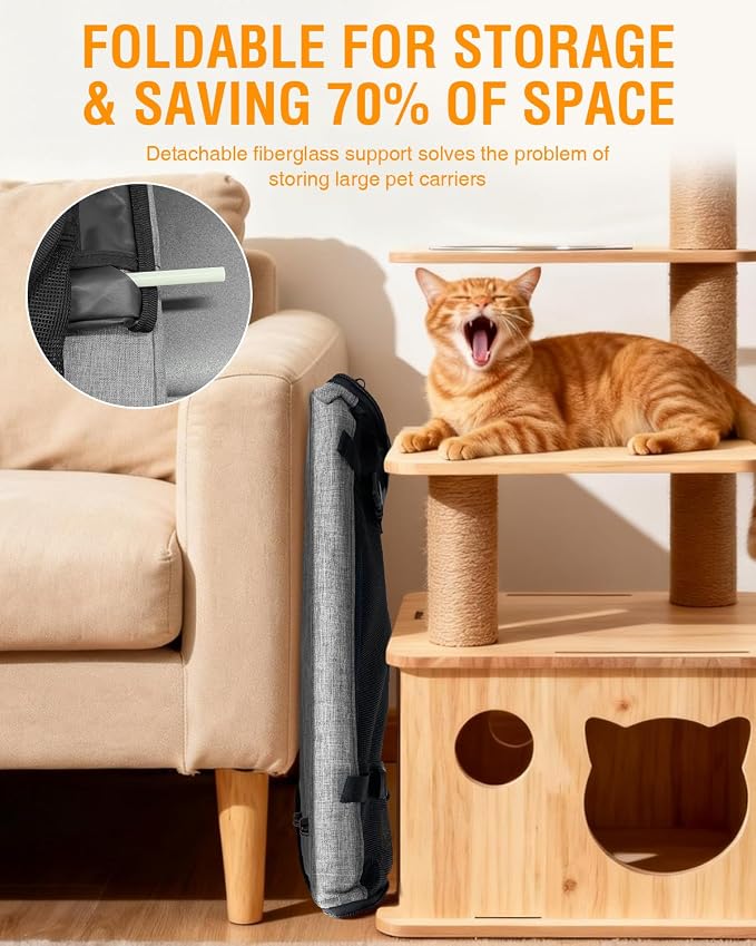 PETUX Large Pet Carrier for Large Cats ＆ Small Dogs - Image 7