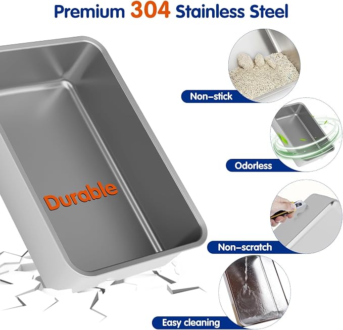 Stainless Steel Litter Box - Image 5