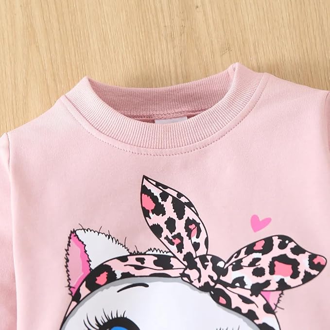 Toddler Baby Girls Clothes Long-sleeve Tie Dye Hoodie Sweatshirt Pants Hooded - Image 4