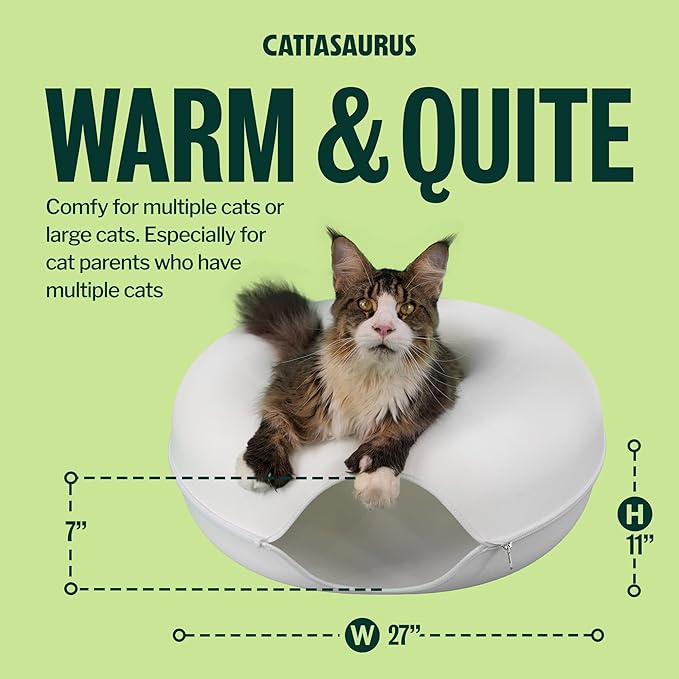 Cattasaurus Peekaboo Cat Cave, Extra Spacious - Image 6