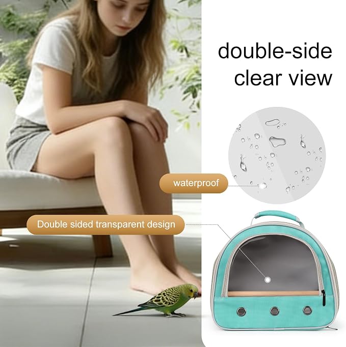 halinfer Small Bird Travel Carrier - Image 5