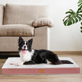 Orthopedic Dog Bed for Medium Dogs, Waterproof Deluxe Plush Dog Crate Bed by SUNHEIR