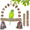 Bird Perch Swing, Large Natural Wood Parrot Toys, Bird Cage Accessories by Unknown