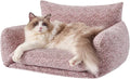 Hollypet Cat Bed Fluffy Plush Mutifuctional Double-Layer Soft Pet Couch by Hollypet