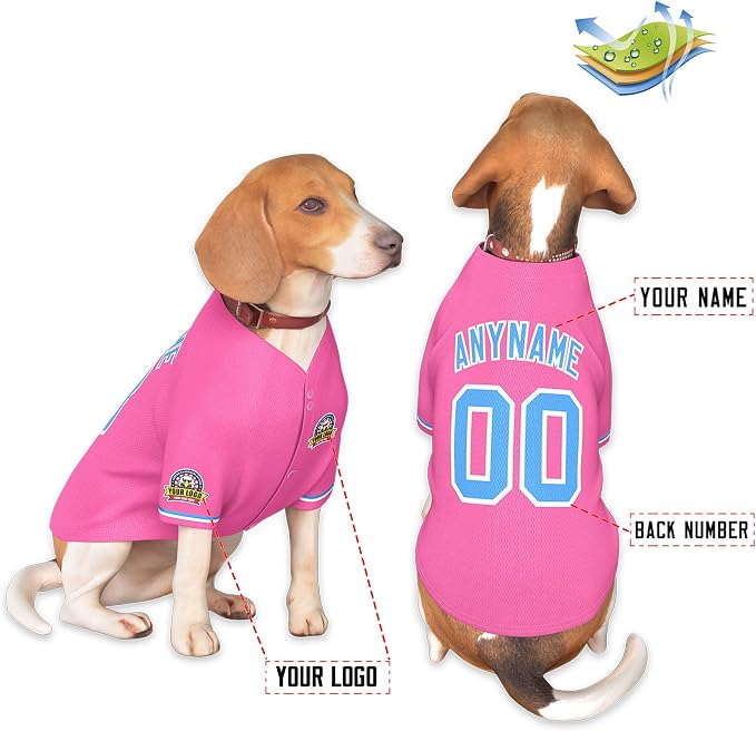 Custom Dog Baseball Jersey - Image 3