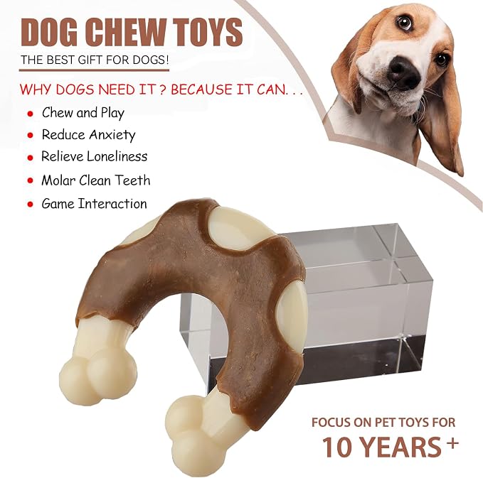 Durable Nylon Dog Bones, 2 Pack Dog Toys - Image 3