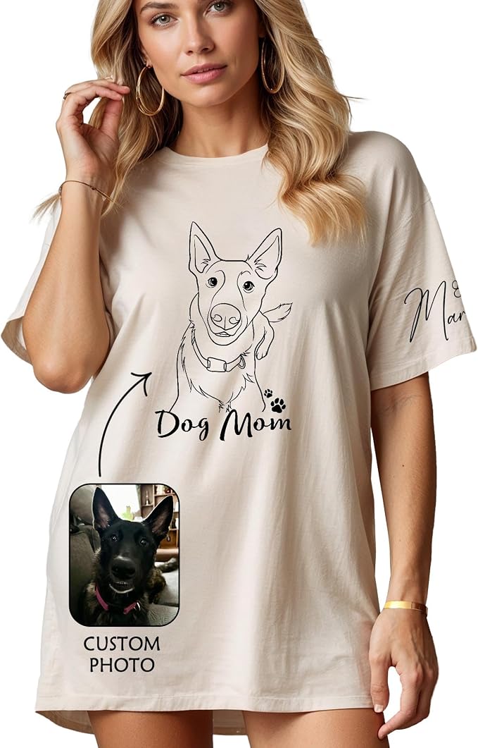 Custom Dog Mom Shirt Gifts for Women, Mother's Day Hoodie, Custom Shirt by Lavape