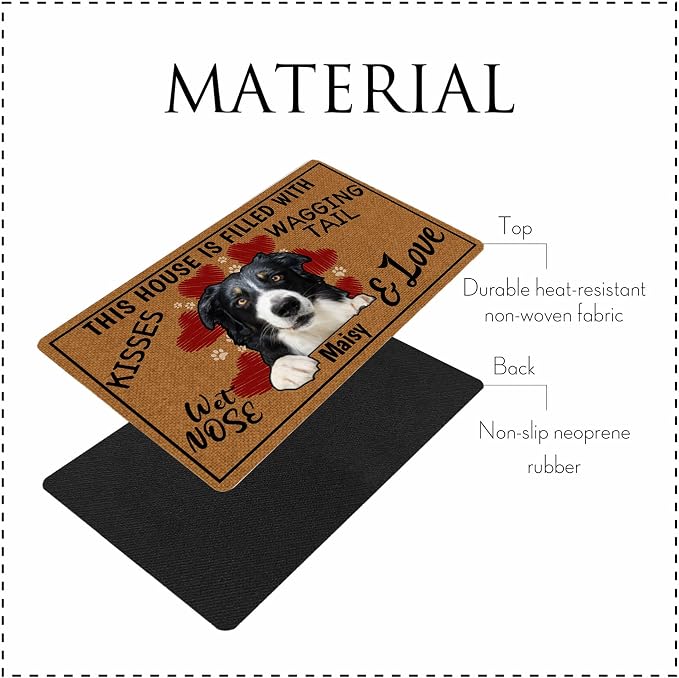 Personalized Dog Cat Mat with Name Photo Custom Placemat Feeding Mats - Image 3