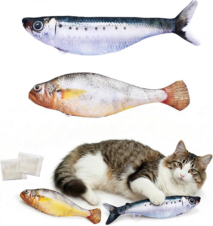 Realistic Floppy Fish Cat Toy by Unknown