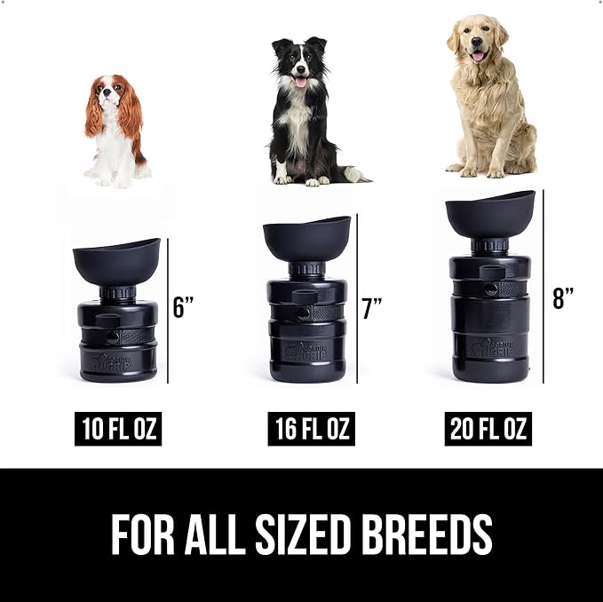 GORILLA GRIP Dog Water Bottle, Portable Water Bowl Dispenser - Image 6