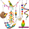 KATUMO Bird Toys, Parrot Swing Parakeet Ladder Conure Wood Perch Bird Chew Toys by KATUMO