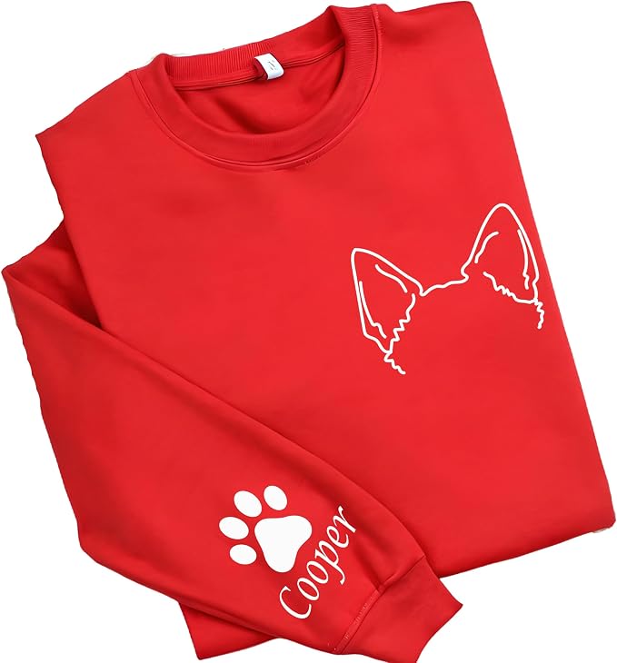 Custom Dog Mom Shirt for Women Pet Ears Sweatshirt - Image 9
