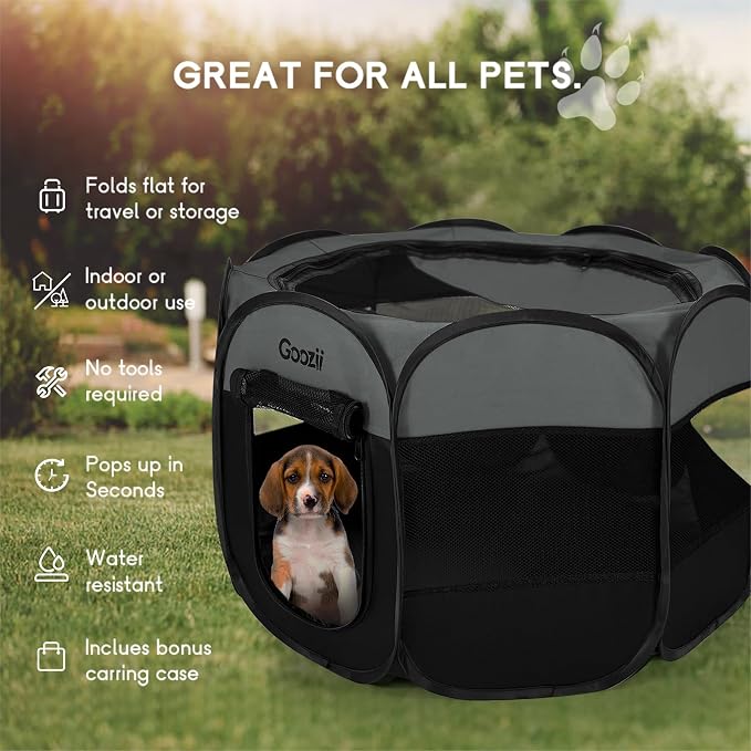 Portable Puppy Playpen Indoor, Small Dog Playpen, Pop Up Kitten Cat Play Pen - Image 4