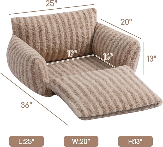 Hollypet Cat Bed Fluffy Plush Mutifuctional Double-Layer Soft Pet Couch - Image 3