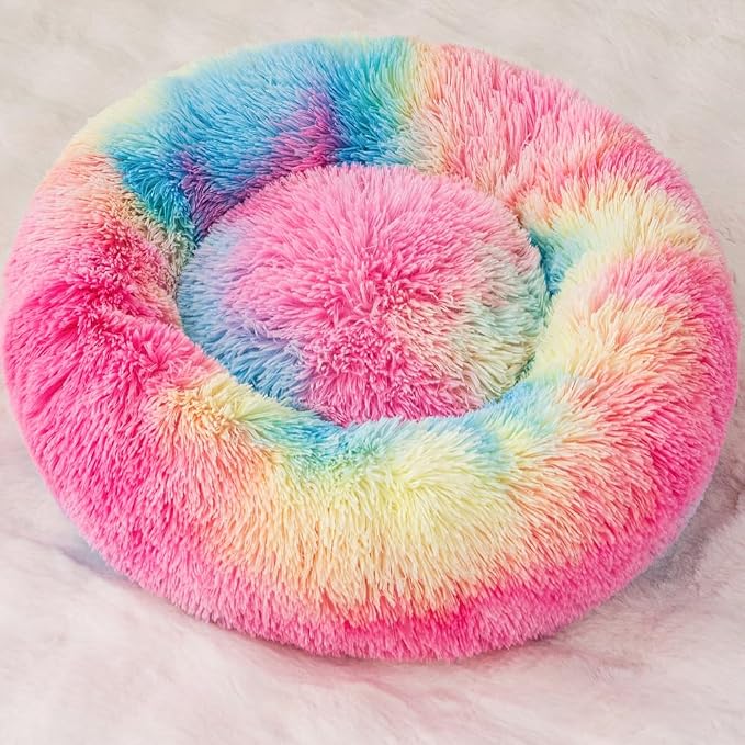 Small Cat Bed Nest Bed Dog Bed Round Bed Donut Rabbit Bed Pet Bed Small Kitten - Image 2
