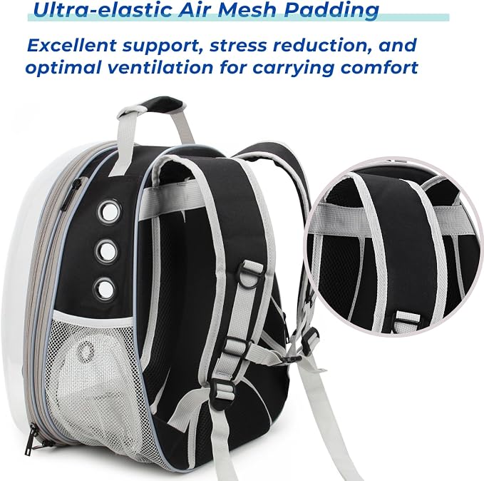 Lollimeow Cat Carrier Backpack, Expandable Bubble Pet Carrier - Image 5