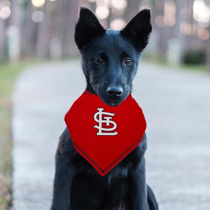 Pets First MLB ST. Louis Cardinals TIE Bandana, Small/Medium. Dog Bandana Scarf - Image 3