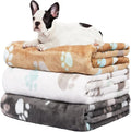 Rezutan Upgraded Dog Blankets for Medium Dogs, 3 Pack Dog Cat Blanket Washable by Rezutan