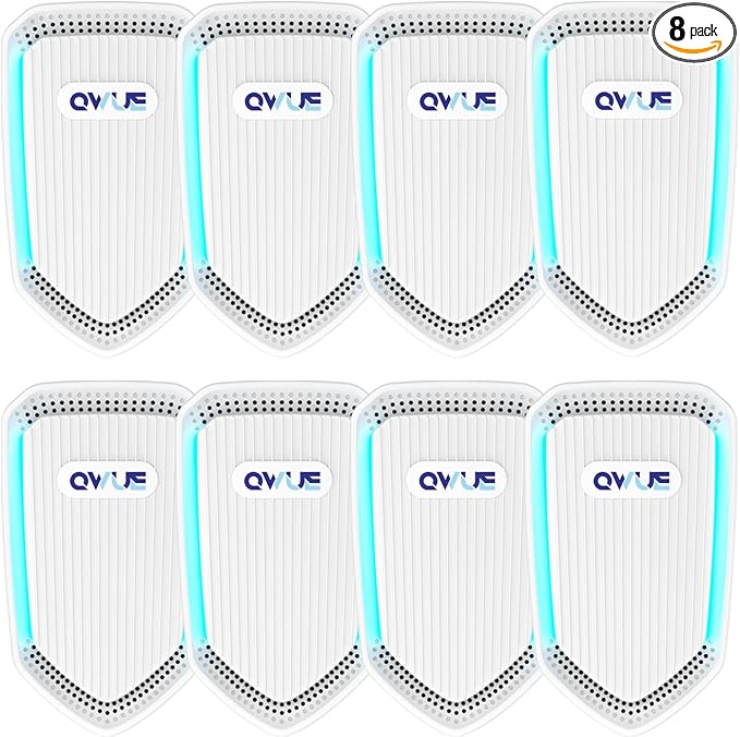 8Pack Air Ionizer for Home Negative Ion Air Purifier Plug In, Mini Filterless by QWUE