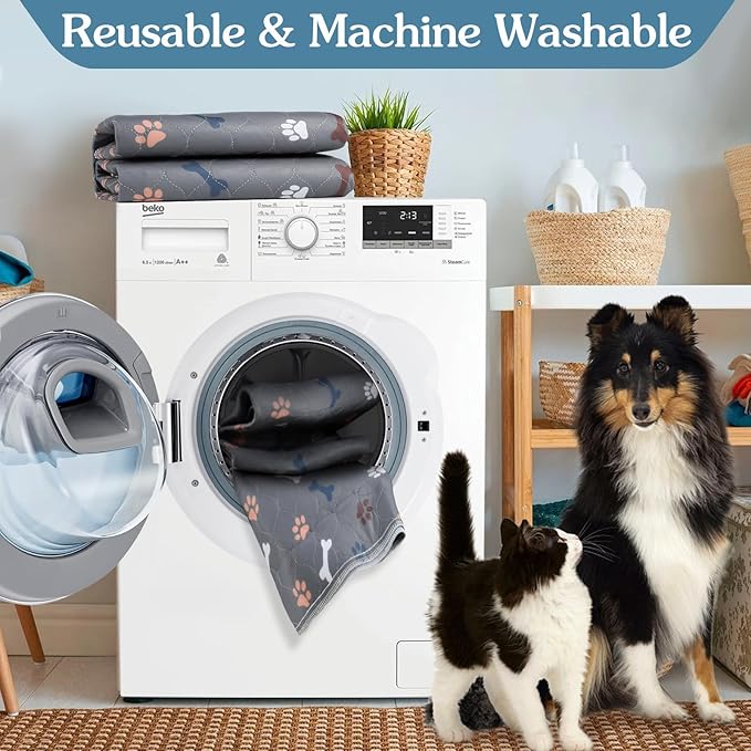 Washable Dog Pee Pads, 2 Pack 36"x 36" Puppy Pads, Reusable Pet Training Pads - Image 4