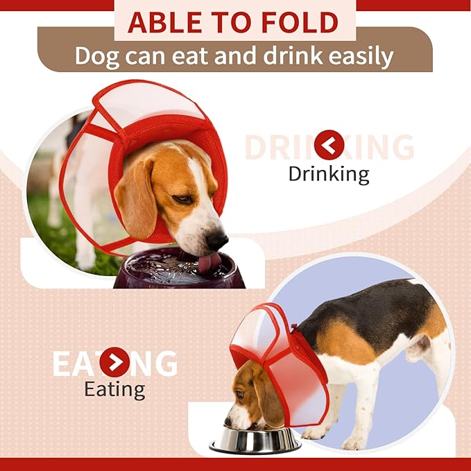 Allroaring Dog Cone Collar After Surgery, Soft Dog Cones - Image 3