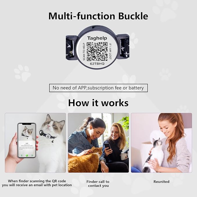 Upgraded Smart Cat Collar: Real-Time Scan Alerts & Shareable Pet Profile - Image 4