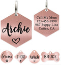 Ultra Joys Personalized Hexagon Dog Tag by UltraJoys