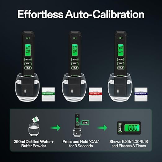 VIVOSUN Digital pH Meter, 0.01pH High Accuracy Pen Type pH Tester - Image 5