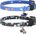 Cat Collar Breakaway, 2 Pack Cotton Cats Collars by Giecooh