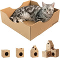 Modular Cardboard Cat Condo System, Bowl-Shaped Cat Bed Module, Foldable by Unknown