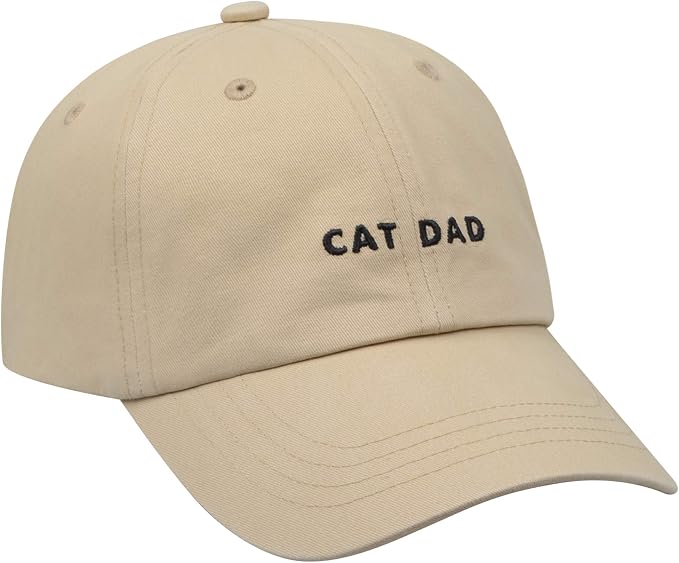 Cat Mom & Dad Hats for Proud Cat Parents | for Men & Women | Embroidered Text - Image 2