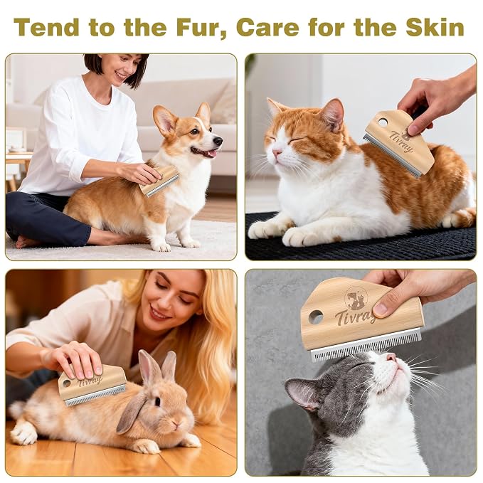 Dog Brush for Shedding, Deshedding Brush for Dogs, Pet Hair Removal Tool - Image 7