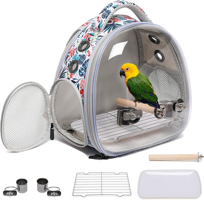 Portable Travel pet Backpack Carrier Hamster Bag Guinea Pig Bird Small Dog cat by ioviewforpet