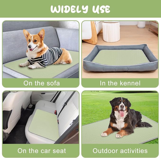 Summer Dog Cooling Mat Washable Ice Silk Self Cool Pad - Image 6