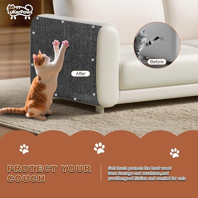 Cat Scratch Mat, Cat Scratch Couch Cats Scratch Furniture Protector - Image 2