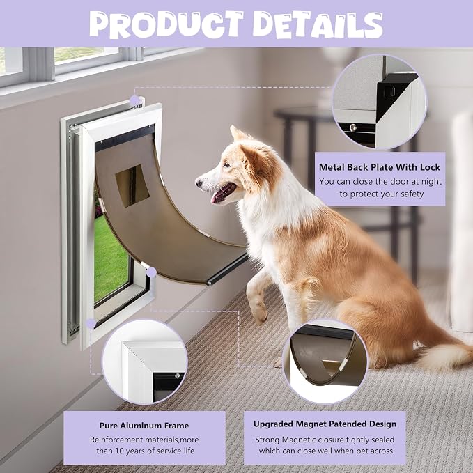 Durable Pet Door, Aluminum Door - Image 6
