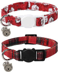 Lionet Paws 2pcs Pack Cotton Cat Collar, Breakaway Buckle Christmas Cat Colar by lionetpaws