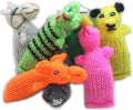 Barn Yarn Hand Knit Wool Cat Toy, Stuffed by ChillyDog